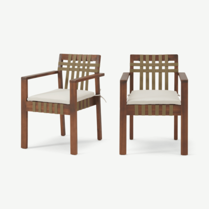 Zambra Set of 2 Garden Dining Chairs