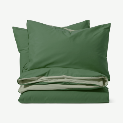 Solar 100% Cotton Reversible Duvet Cover + 2 Pillowcases