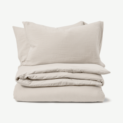 Tiso 100% Organic Cotton Duvet Cover + 2 Pillowcases