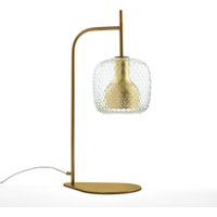 Mistinguett Brass and Chiselled Glass Table Lamp PunkCow
