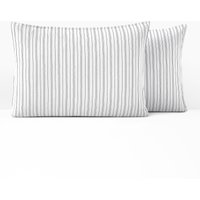 Monille Striped 100% Washed Cotton Pillowcase PunkCow